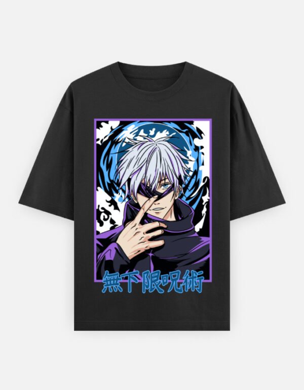 Limitless Gojo Oversized Tee – Jujutsu Kaisen Edition,Unisex Oversized Classic T-Shirt