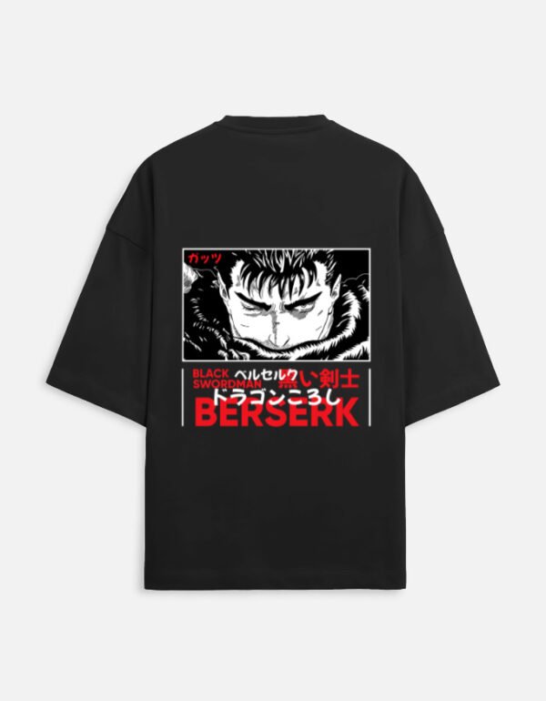 Berserk Oversized Unisex T-Shirt – Guts Black Swordsman Anime Streetwear