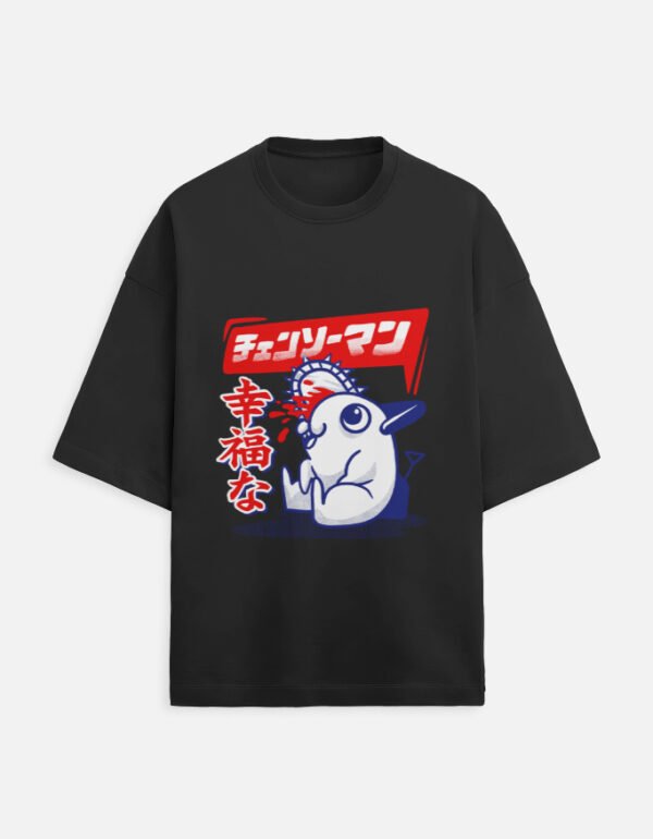 Chainsaw Man Oversized Unisex T-Shirt – Pochita “Happy Devil” Edition