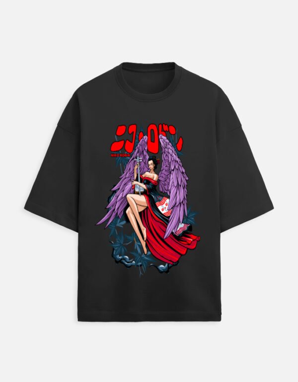 One Piece Oversized Unisex T-Shirt – Nico Robin “Demonio Fleur”